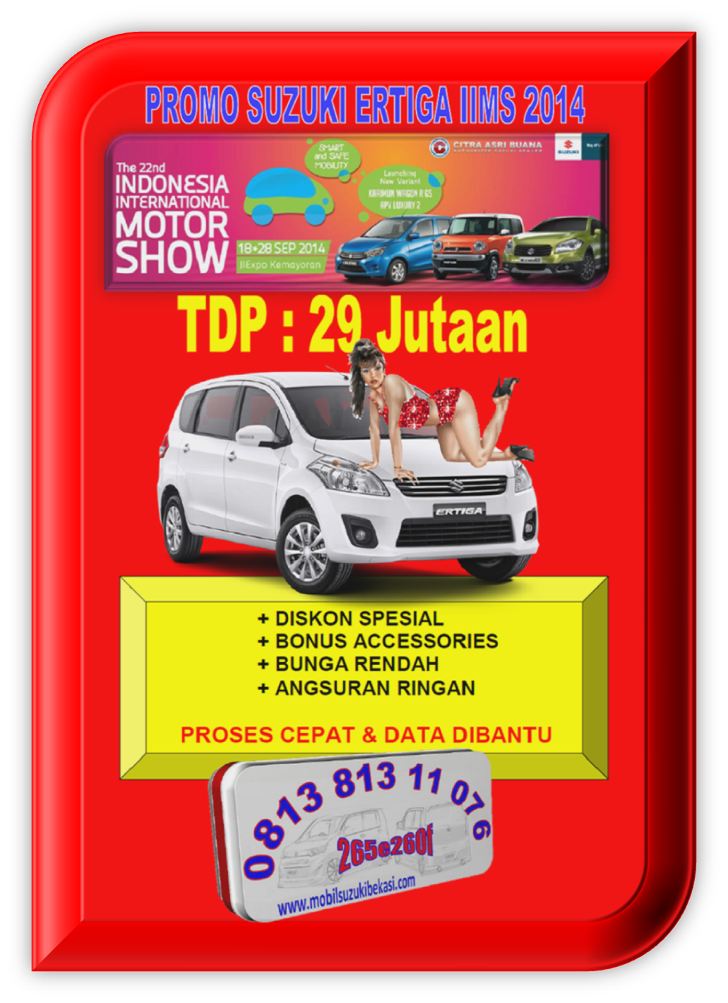 Promo Mobil Suzuki Ertiga IIMS 2014
