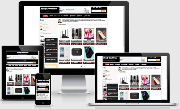 Really Soft Online Store Responsive Blogger Templates