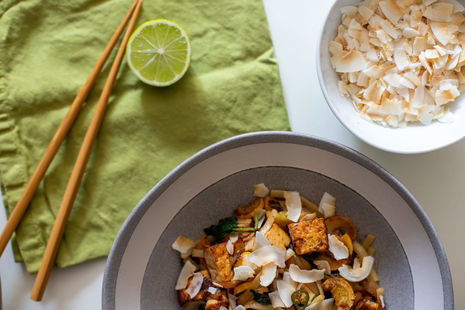 Tofu & Summer Squash Stir Fry