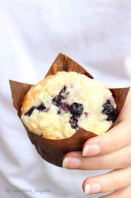 Muffin ai Mirtilli con crumble