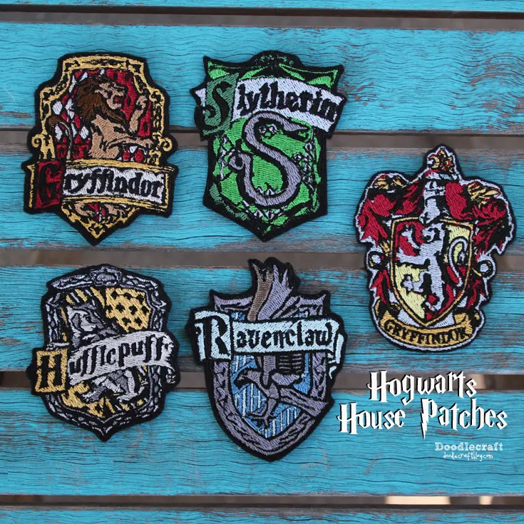 Harry Potter Gryffindor Ravenclaw Hufflepuff Hogwart Embroidered Patch