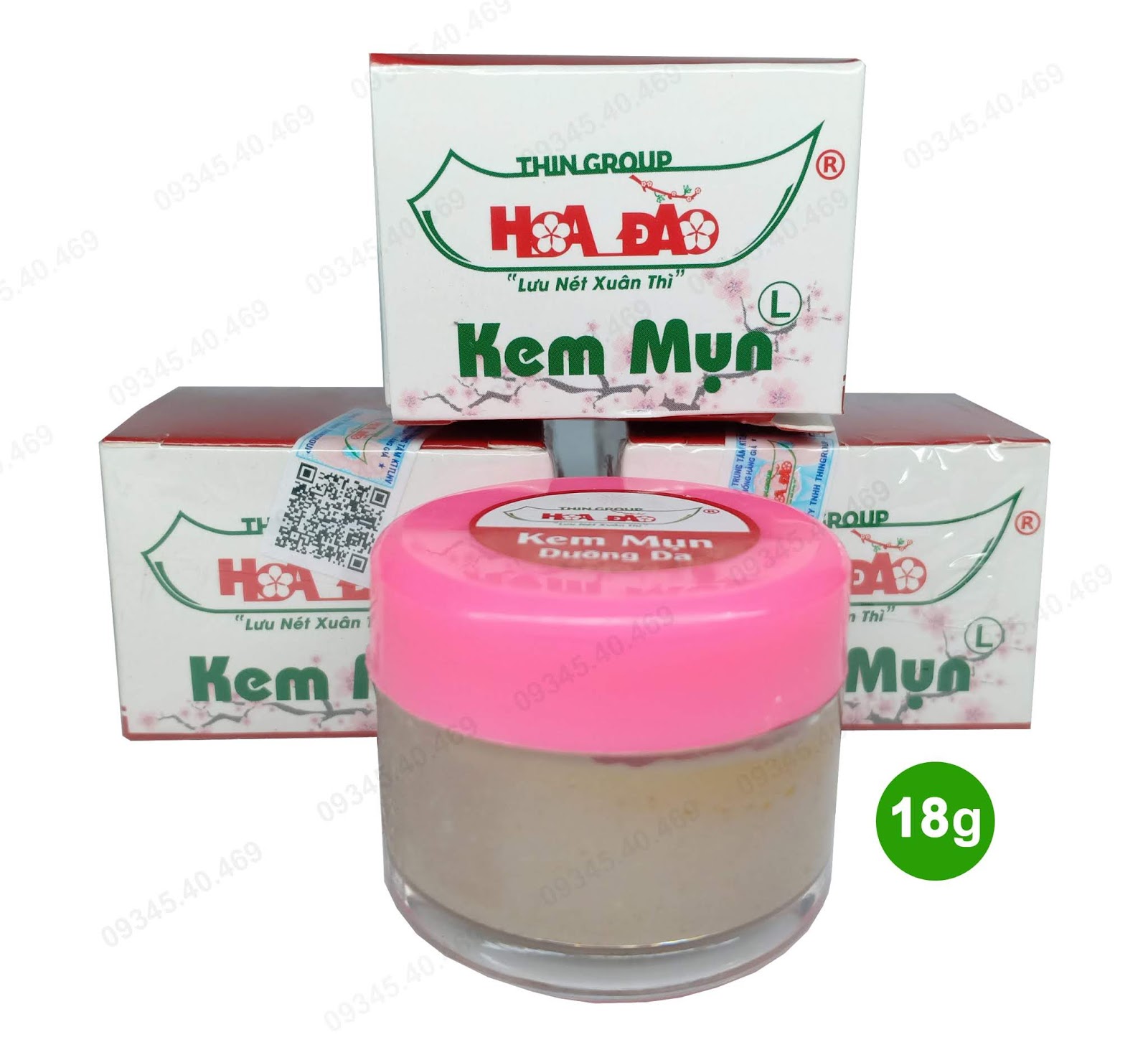 Kem Trị Mụn Hoa Đào - Size Lớn 18G (Tiết Kiệm 40K) - Thingroup - Kem Trị Mụn Hoa Đào Chính Hãng