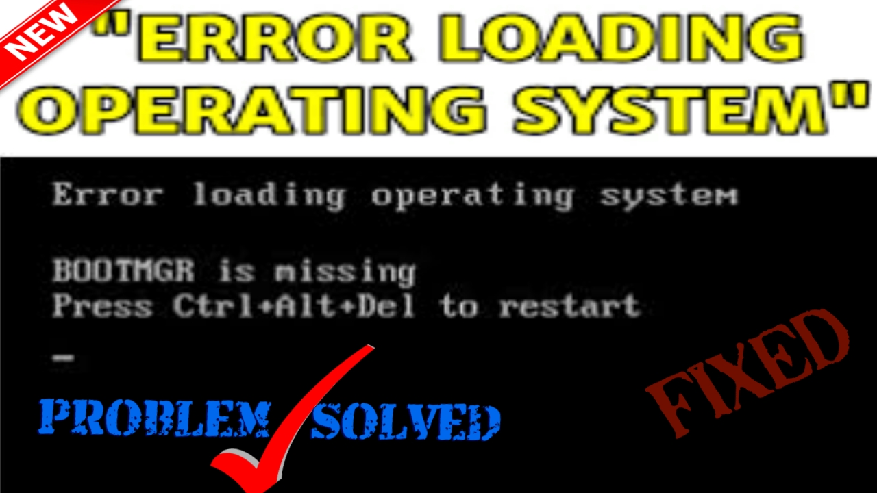 Windows 10 Error Loading Operating System Captions More