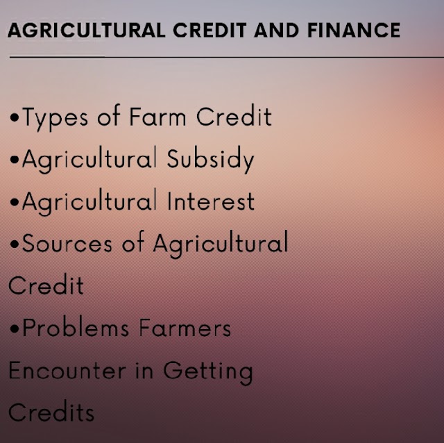 How Agricultural Financing Works 