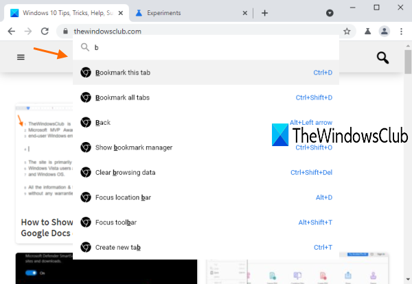 Chrome의 커맨더 기능