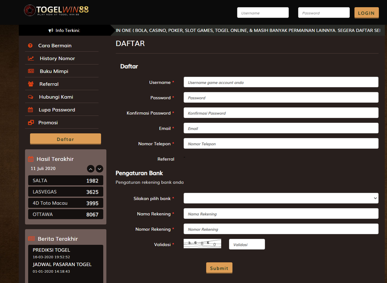 Togel4d Toto 4d Togel Deposit Pulsa