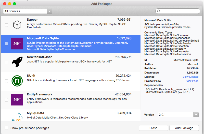 sqlite visual studio for mac sqlite visual studio for mac