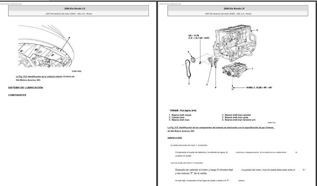 Manual De Taller Kia Carens 20062013 Español Manuales De Mecanica