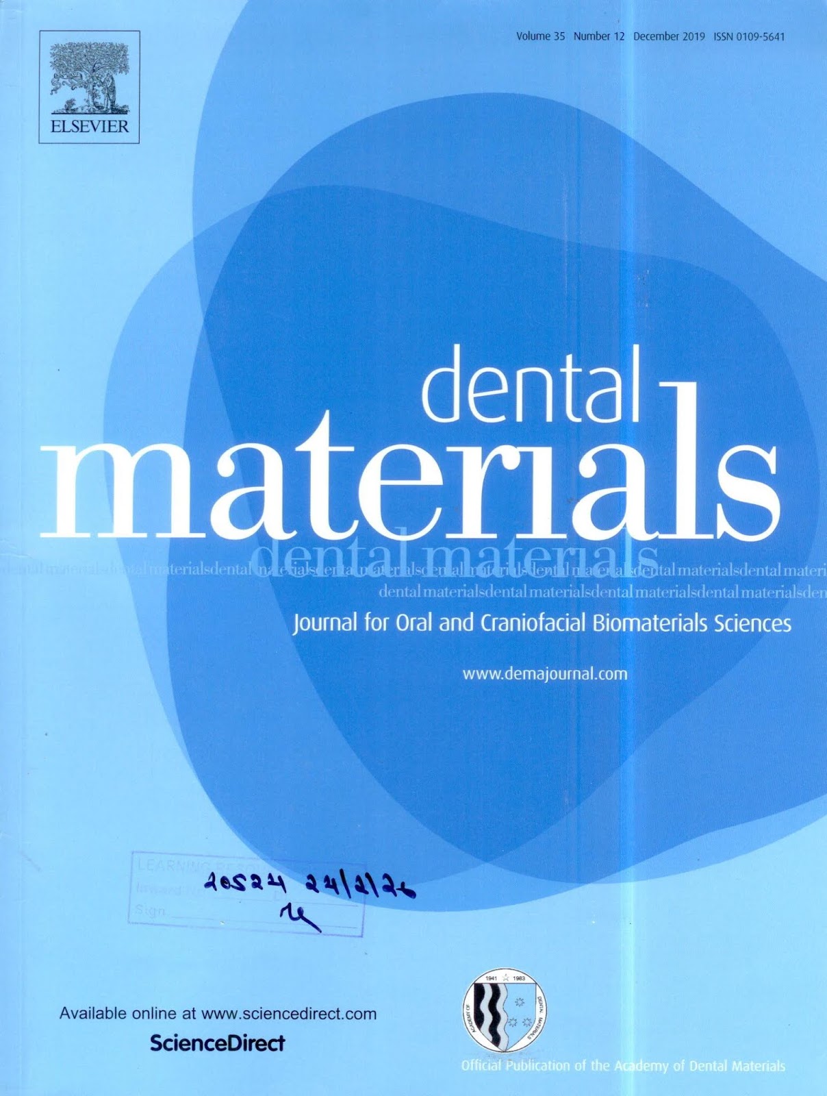 https://www.sciencedirect.com/journal/dental-materials/vol/35/issue/12