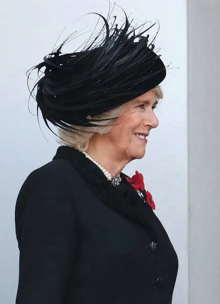 Queen Elizabeth, Kate Middleton, Meghan Markle, the Duchess of Cornwall, the Countess of Wessex at Cenotaph