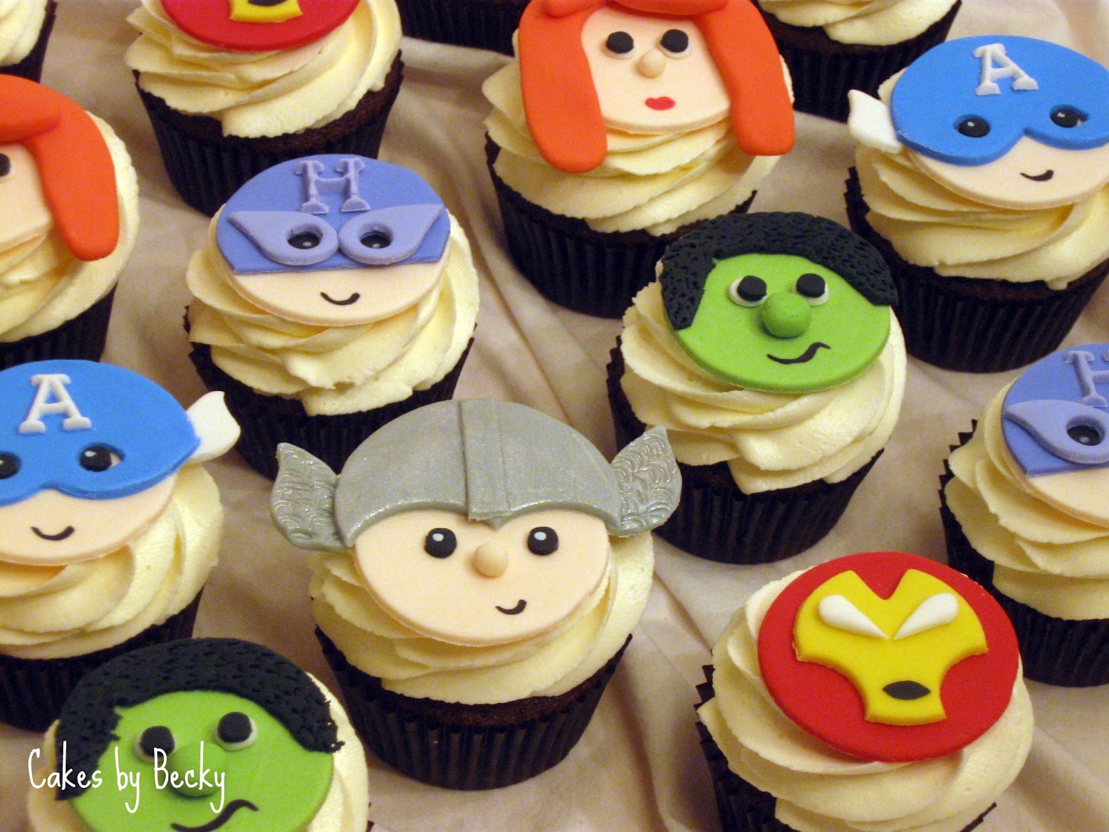 Cakes by Becky Avengers Cupcakes