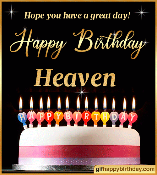 Happy Birthday In Heaven Gif ▷ Wish Happy Birthday Gifs With Name Heaven