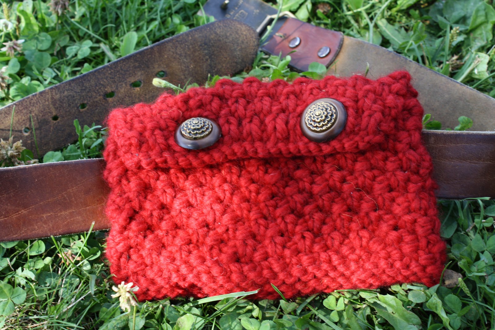 Westlake Knits hand knit fanny packs for fall 2011