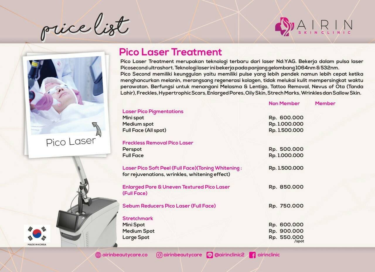 Harga treatment dan katalog di berbagai klinik kecantikan [ Facial