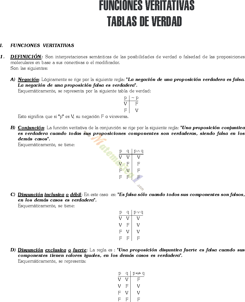 TABLAS DE VERDAD LOGICAS EJERCICIOS PDF