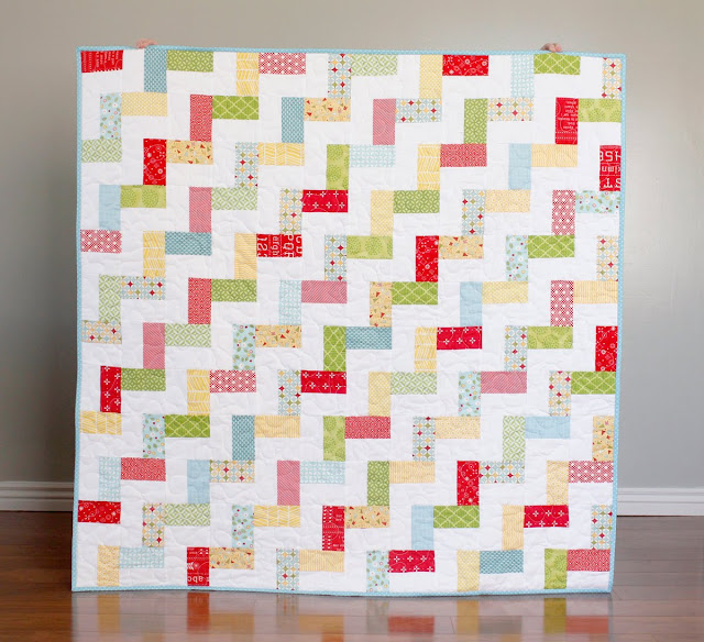 Bright Baby Quilt made by A Bright Corner
