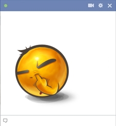Nose Picker Facebook Emoticon
