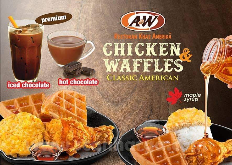 A&W Chicken & Waffles Classic American harga mulai dari Rp 30Rban
