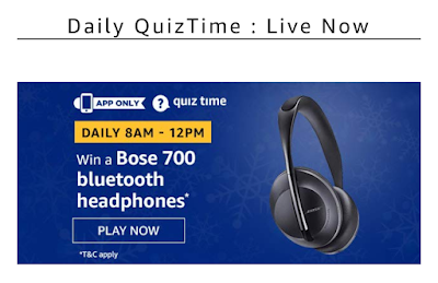 Amazon quiz answer 21 december