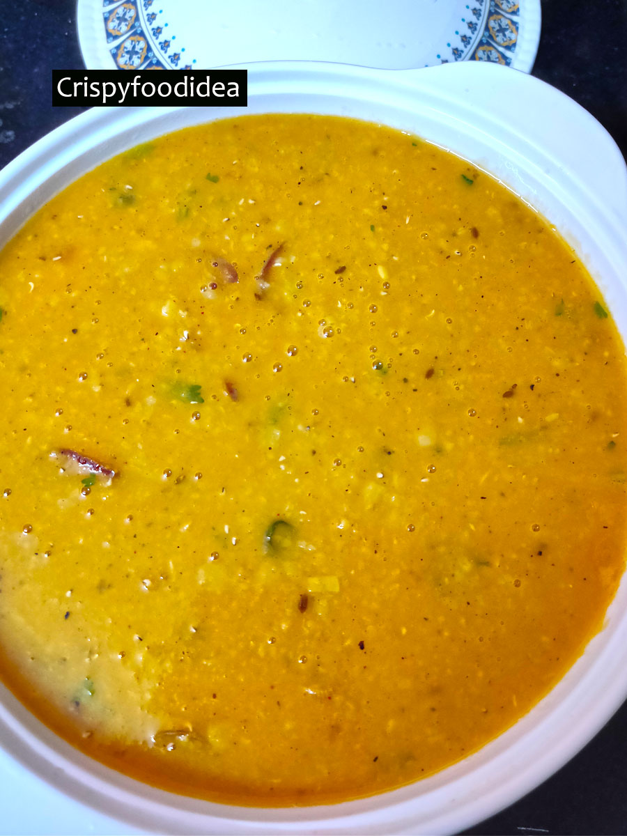 Place the Dal fry in a container