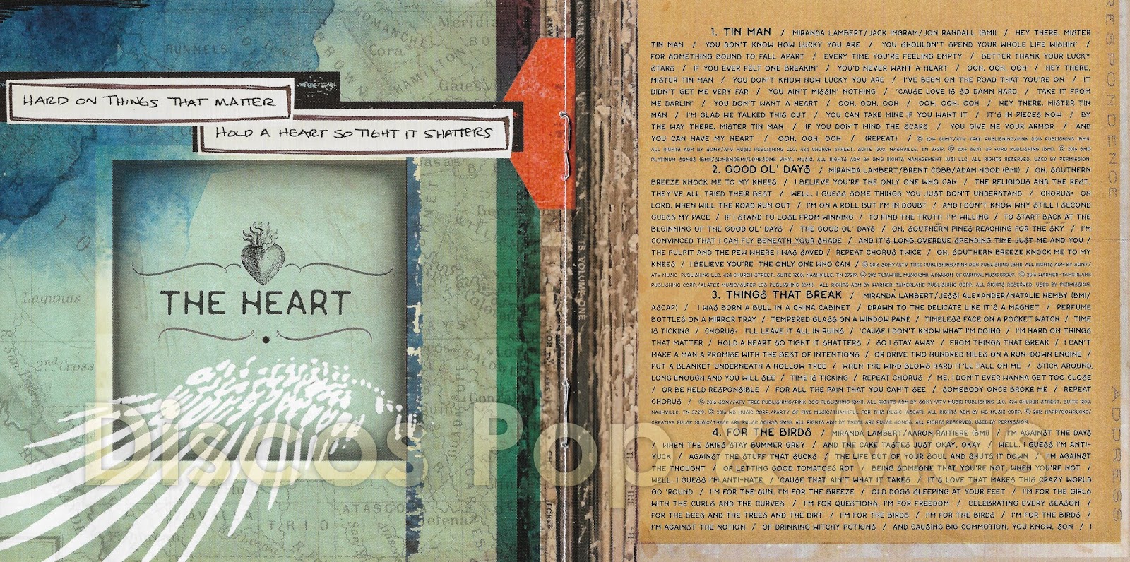 Discos Pop & Mas Miranda Lambert The Weight of These Wings