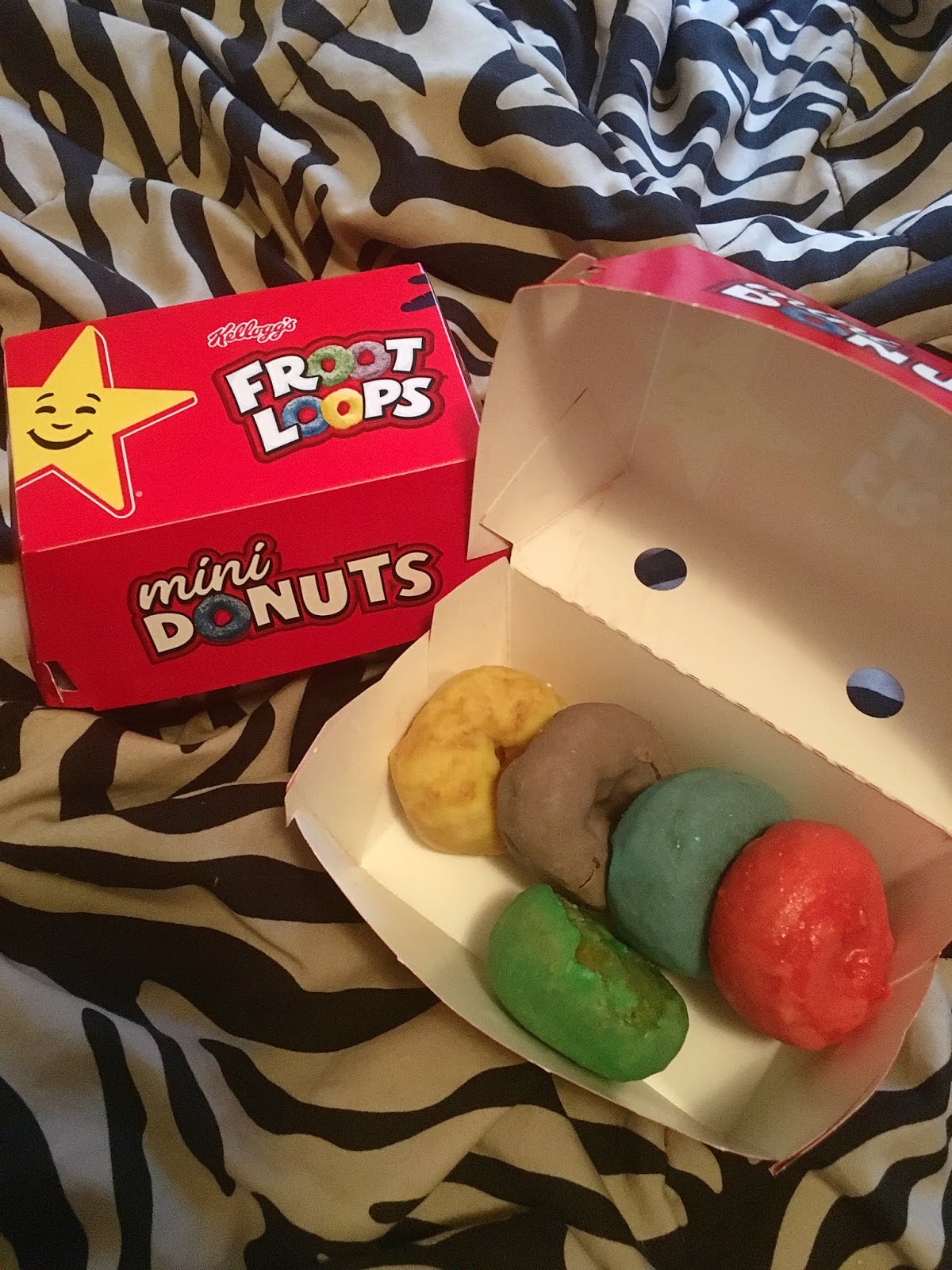 Carl's Jr. Froot Loop Mini Donuts
