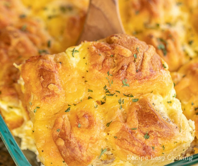 Sausage & Cream Cheese Crescent Breakfast Casserole