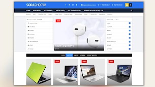 SoraShop Premium Blogger Template Free Download SoraShop Premium Blogger Template Free Download