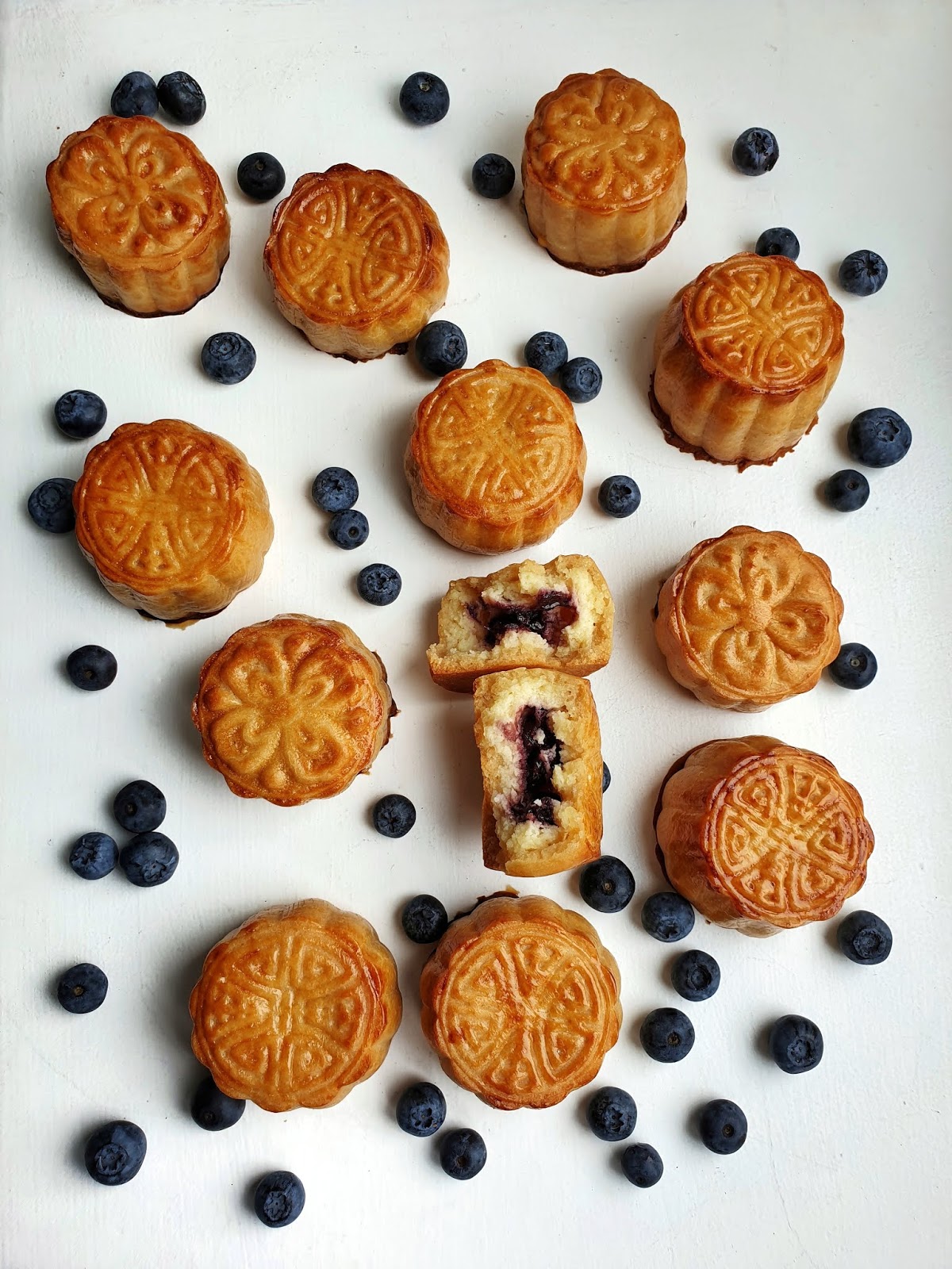 Blueberry Mooncakes for the Western Palate