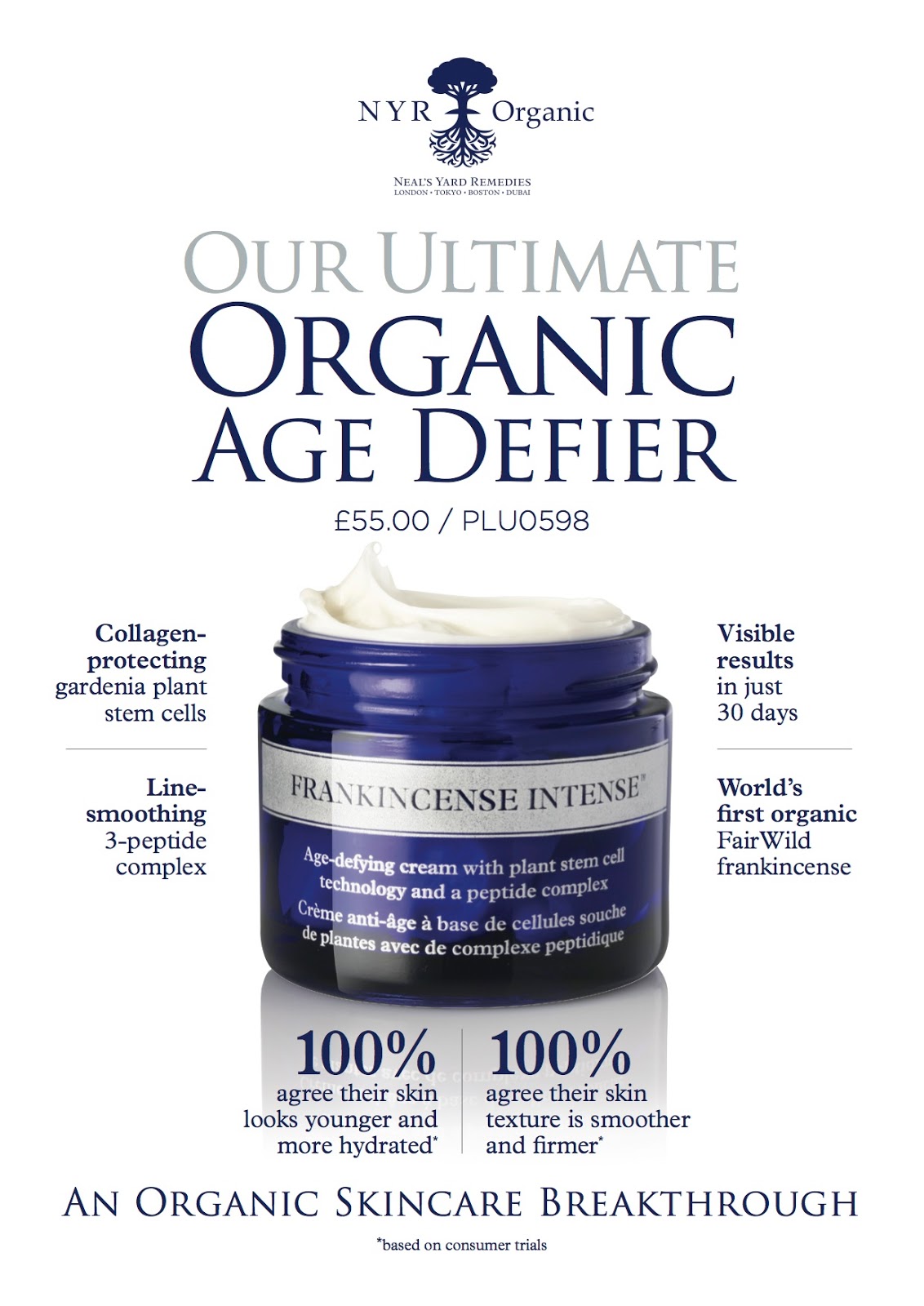 Pure Therapy NEW! Anti Ageing Frankincense Intense Moisturiser from
