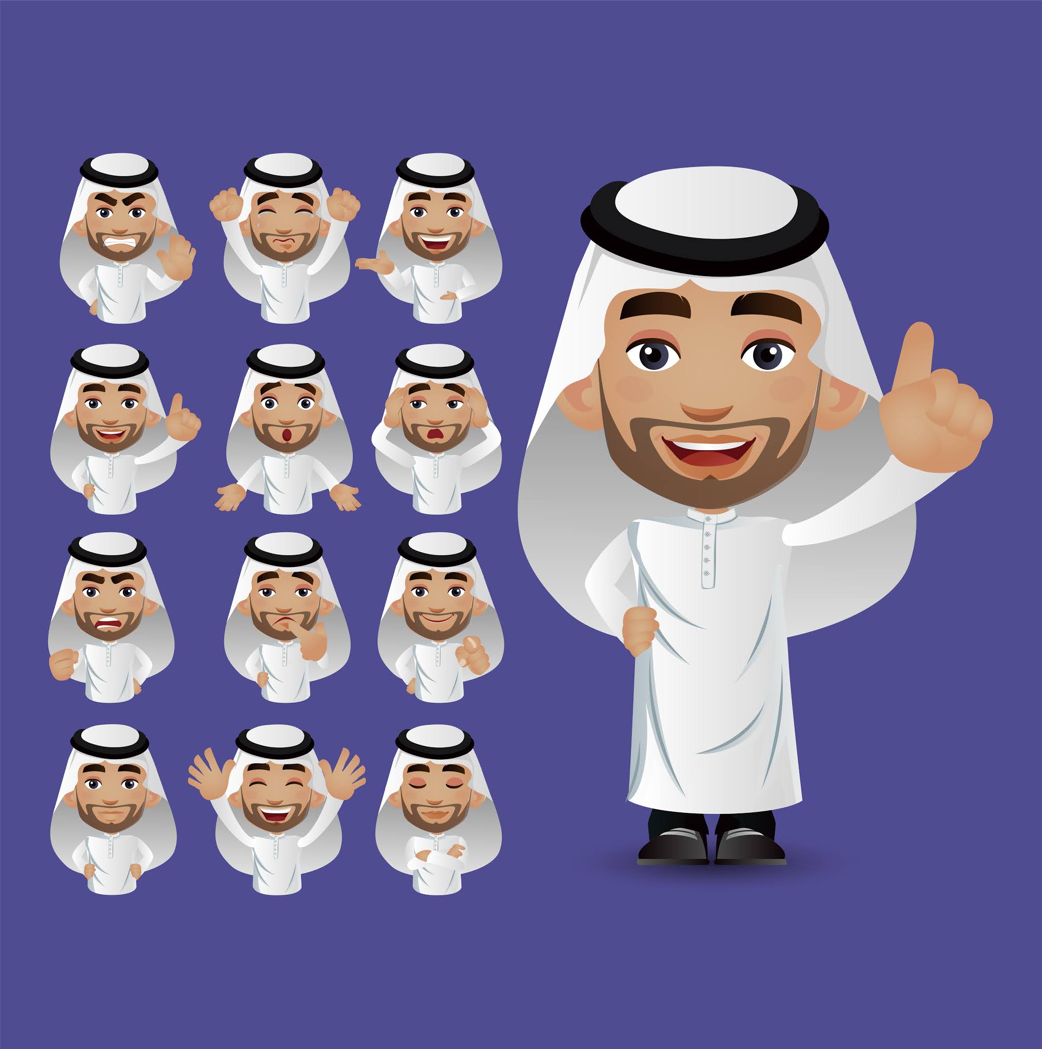 Gulf Youth Cartoon Characters Designs Victor Photoshop