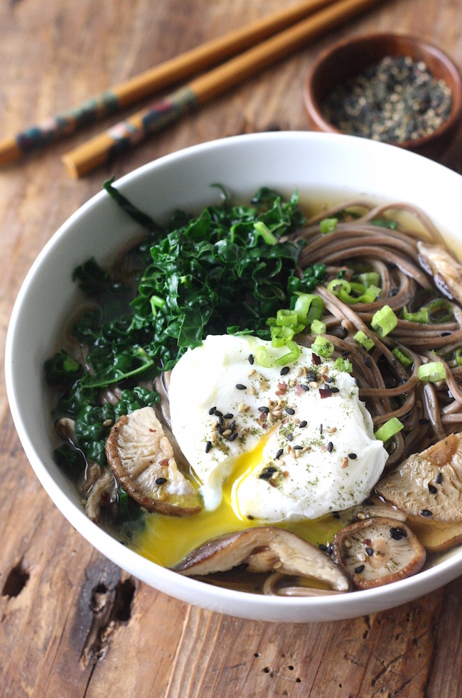 Soba Noodle Soup with Shiitake Mushrooms recipe by SeasonWithSpice.com