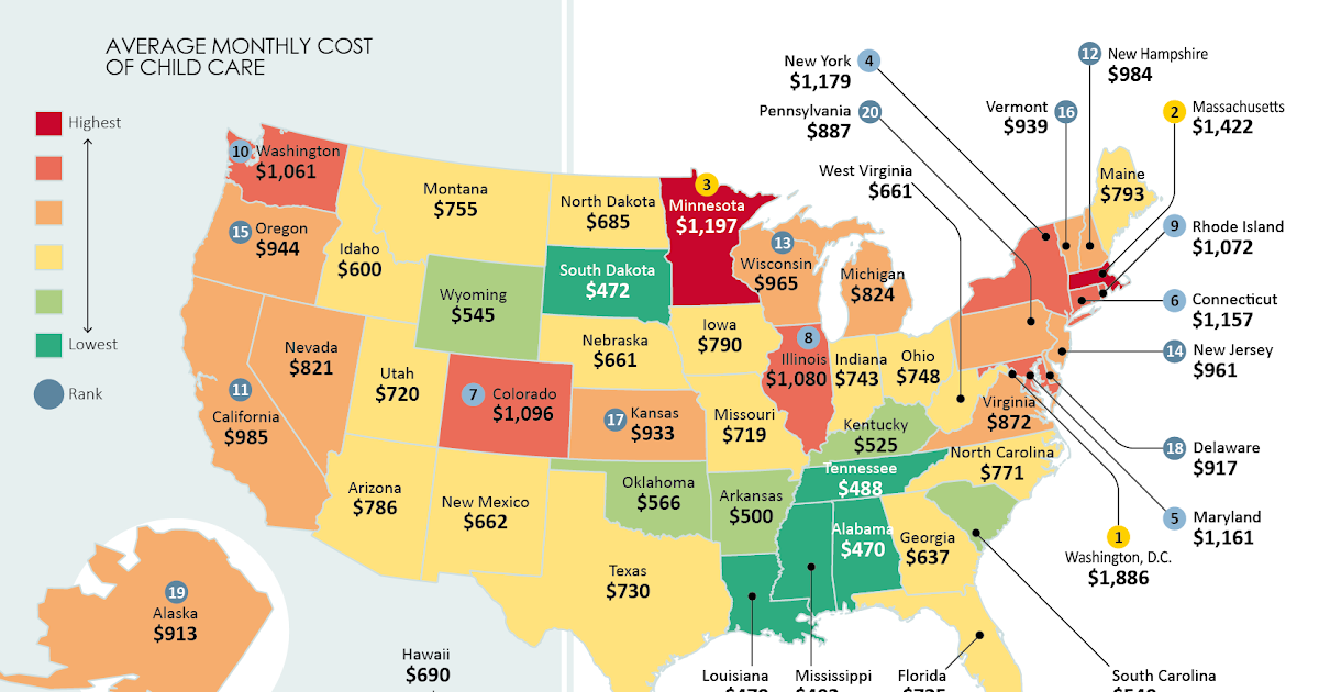 The Average Monthly Cost of Sending Your Child to Day Care in America is Astonishing