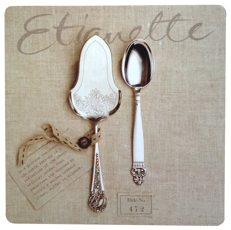 Place My Face Etiquette placemats