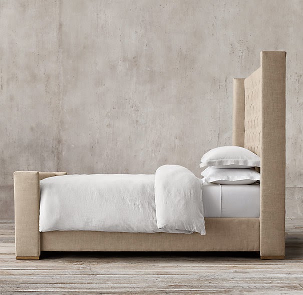 Frugal Ain't Cheap Tufted Headboard Restoration Hardware Inspired