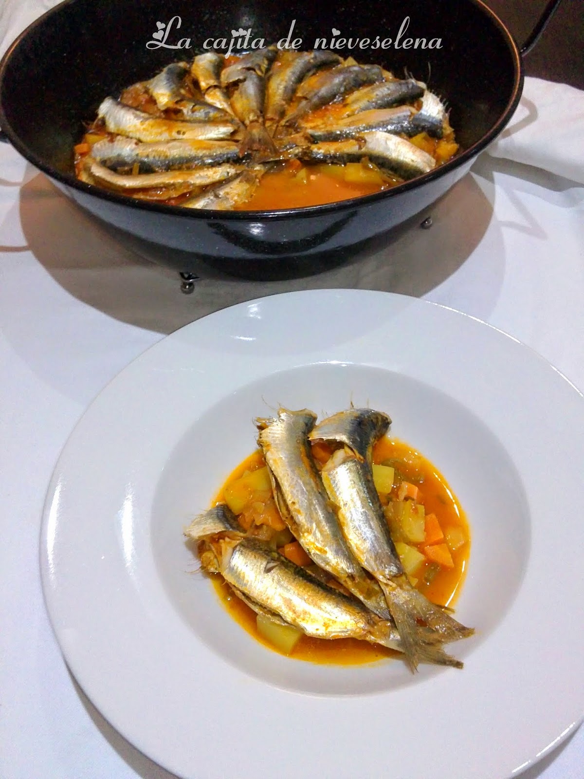 Sardinas guisadas