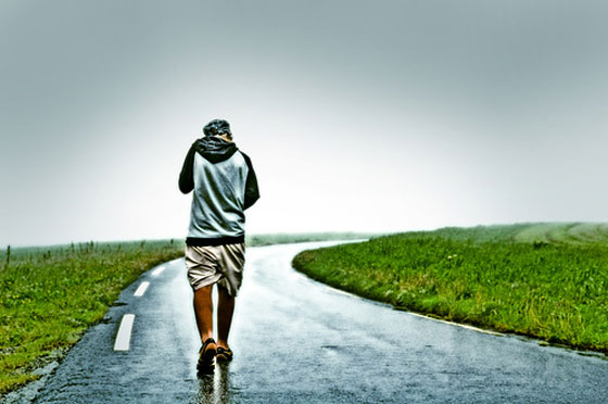 Live Is Life Walking On Lonely Road