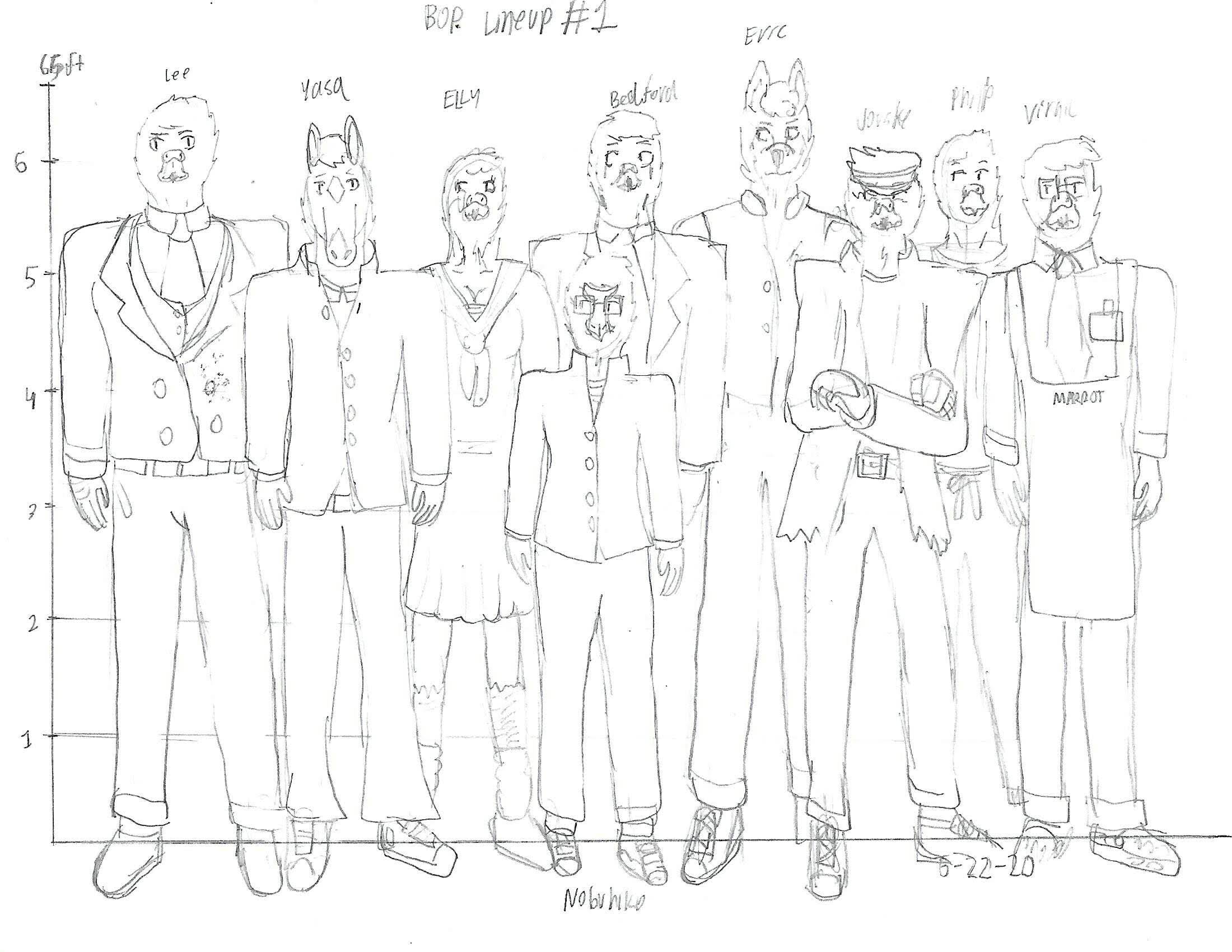 BOP character lineup #1