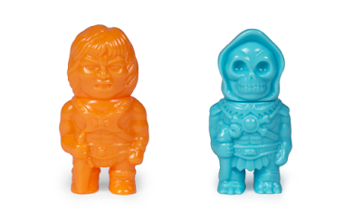 Five Points Festival 2019 Exclusive Masters of the Universe He-Man & Skeletor Orange & Turquoise Micro Vinyl Figures by Super7