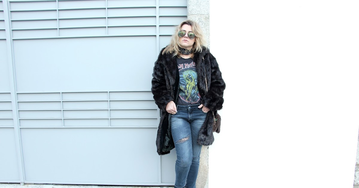 Coco and Jeans Look Vintage and Heavy Metal