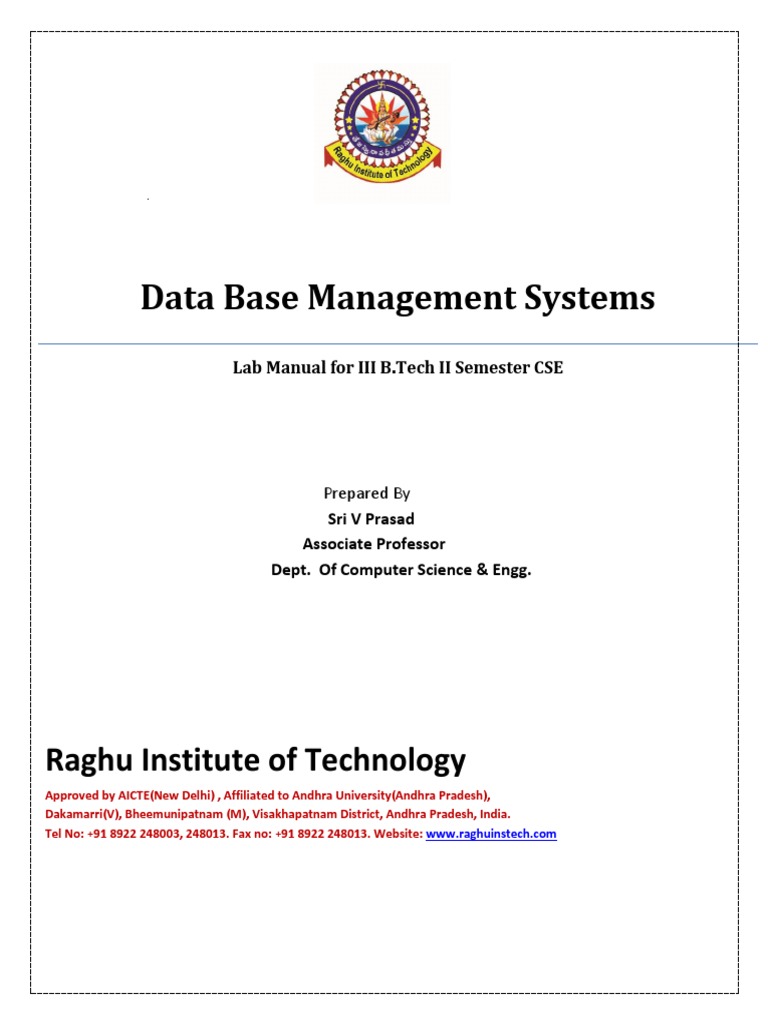 dbms lab manual Scribd india