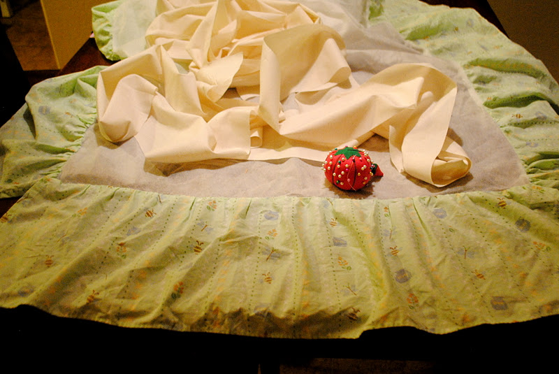 The Johnston's {DIY Ruffle Crib Skirt}