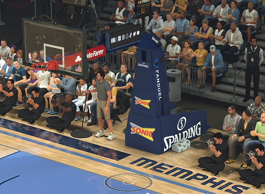 NBA 2K21 Memphis Grizzlies Latest Stanchion V1.1 by BLP
