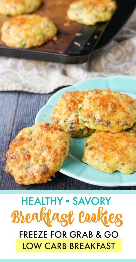 HEALTHY SAVORY BREAKFAST COOKIES – FREEZABLE LOW CARB BREAKFAST! #recipes #dinnerideas #easydinnerideas #easysaturdaydinnerideas #food #foodporn #healthy #yummy #instafood #foodie #delicious #dinner #breakfast #dessert #lunch #vegan #cake #eatclean #homemade #diet #healthyfood #cleaneating #foodstagram HEALTHY SAVORY BREAKFAST COOKIES – FREEZABLE LOW CARB BREAKFAST! #recipes #dinnerideas #easydinnerideas #easysaturdaydinnerideas #food #foodporn #healthy #yummy #instafood #foodie #delicious #dinner #breakfast #dessert #lunch #vegan #cake #eatclean #homemade #diet #healthyfood #cleaneating #foodstagram