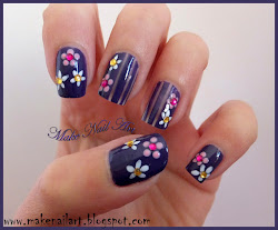 easy nail flower spring tutorial summer
