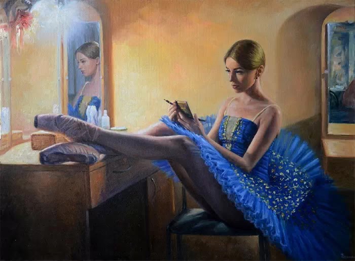 Балерина Российский художник. Юлия Бакаева