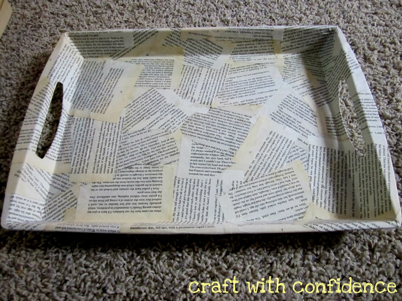 Craft with Confidence Book Pages Tray Tutorial