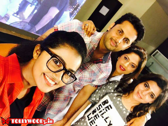 A Aa movie Nithin and Anupama Parameswaran and Nadhiya and Samantha Selfie and photos