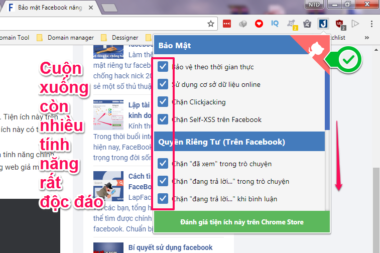 Cách sử dụng extension J2TeaM Security để bảo mật facebook tốt hơn