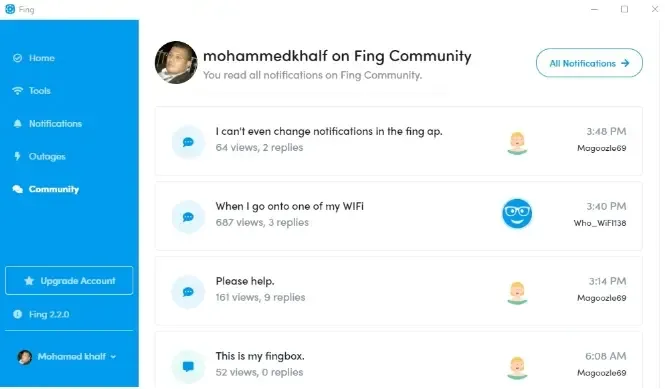 fing desktop إكتشف الأجهزة المتصلة مع شبكة الواي فاي الخاصة بك شرح برنامج Fing لمعرفة عدد الاجهزة المتصلة بالراوتر والانترنت معاك الان من الجوال